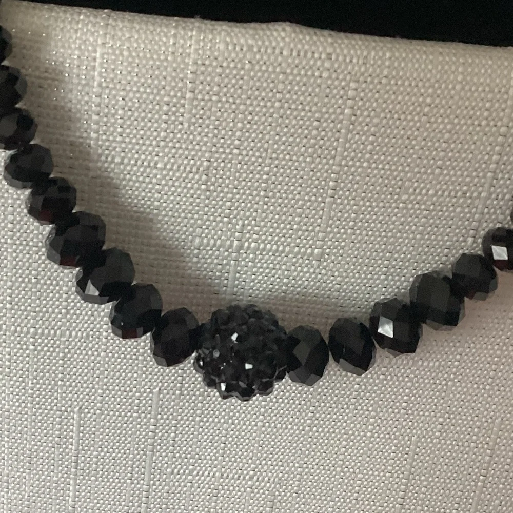 Black Crystal Necklace